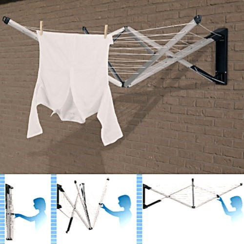 Brabantia Wallfix Wall Mounted Rotary Clothes Dryer Urban Clotheslines
